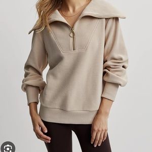 Varley Vine Half-zip Pullover in Cement Size XS